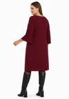 Dress V-neck DOLCE - dark red - #2