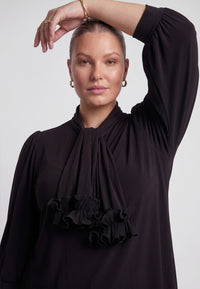 Tunic wide bottom UNI DOLCE - black - #1