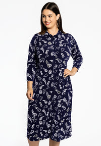 Blouse midi TULIP/HEART - blue - #2