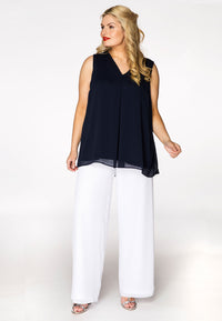 Trousers long uni VOILE - white - #1