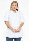 Polo shirt flare - white