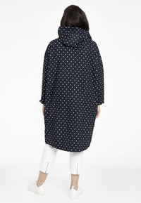 Wide raincoat DOTS - black - #3