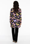 Cardigan with zip BUTTERFLY - black - #3