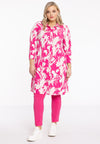 Jurk met kraag freesia - roze