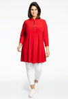 Tunic wide bottom buttons DOLCE - red