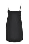 Slip dress spaghetti straps - black