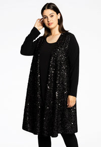 Cardigan SEQUINS - black - #2