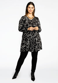 Tunic wide bottom MASK - black - #1