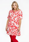 Tunic wide bottom with tape FIONA - white - #2