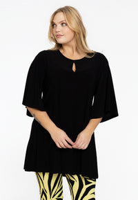 Tunic wide bottom slit DOLCE - black - #2