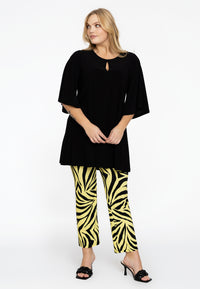 Tunic wide bottom slit DOLCE - black - #1