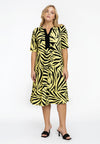 Dress A-line ZEBRA - yellow - #1