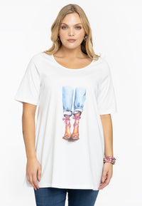 Tunic flare SUMMER VIBE - white - #2
