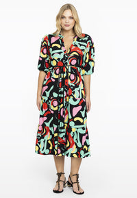 Dress puff sleeves MATISSE - black - #1
