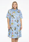 Blouse-dress BLOOMING - light blue - #2