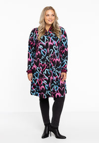 Bomber long HEARTS - black - #1