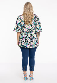 Tunic flare ruffle sleeve OPALTuniek flare OPAL - black - #3