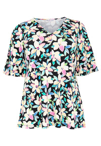 Tunic flare ruffle sleeve OPALTuniek flare OPAL - black - #4