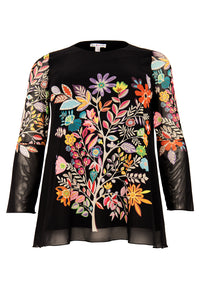 Tunic flare LINDA - black - #4