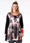 Shirt wide bot ROSES - black - #2
