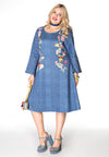 Dress denim/emoji - blue - #1