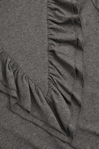 Dress turtle neck ruffled - grey - #5
