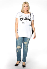 Shirt wide CHANGE - white - #1