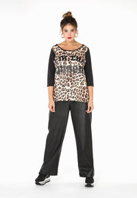 Shirt Queen leopard - black - #1