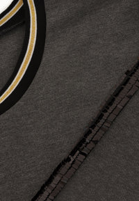 Dress sequin stripe INTERLOCK - grey - #5