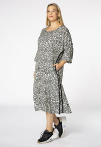 Dress wide BABY LEOPARD - black - #1