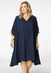 Dress wide frilled - blue - #2
