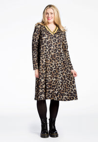 Dress LEO GRANDE v-neck - black - #1