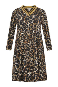 Dress LEO GRANDE v-neck - black - #4