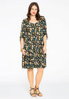 Dress ruffled FRUITY - black - #1