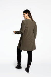 Tunic wide bottom buttoned DOLCE - green - #3