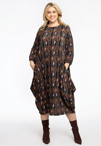 Dress Long Balloon LIVA - black - #2