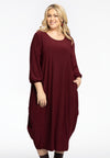 Dress Long Balloon DOLCE - dark red - #1