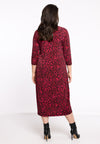 Dress Button Midi RED LEO - red - #2