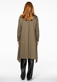 Blouse long pleats - green - #3