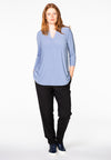 Tunic A-line v-neck DOLCE - blue - #1
