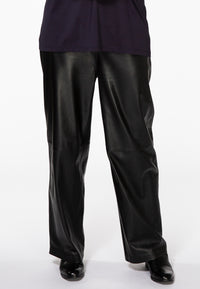 Trousers wide leather - black - #2