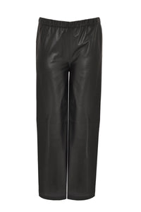 Trousers wide leather - black - #4