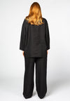 Jacket buttoned LINEN - black - #3