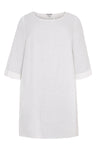Tunic-blouse A-line LINEN - white