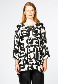 Blouse wide BODIL - white - #2