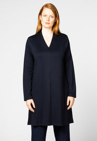 Tunic v-neck INTERLOCK - blue - #2