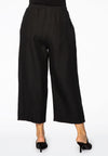 Trousers wide-fit 7/8 LINEN - black - #3