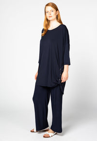 Tunic side puckering - blue - #1