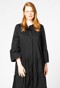 Dress ruffled bottom - black - #2