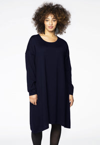 Pullover dress WOOL - blue - #2
